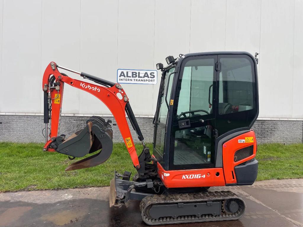 Kubota Kx016 graafmachine 2019 met CW05 Hydr wissel, Zakelijke goederen, Kubota, Info@kubota.nl, JP, Graafmachine