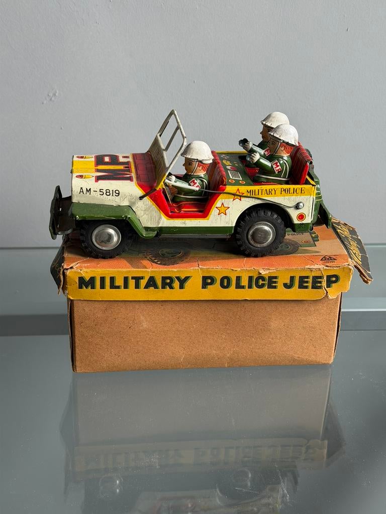 MARX Japan Military police met originele doos., Antiek en Kunst, Ophalen of Verzenden