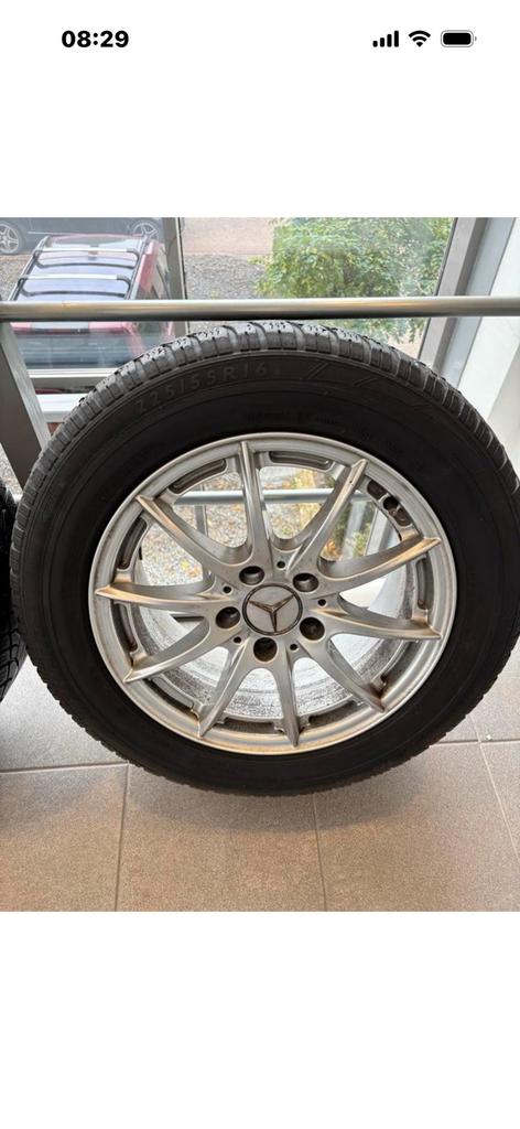 Mercedes Velgen  225 55 16 met winterbanden, Auto-onderdelen, Ophalen of Verzenden