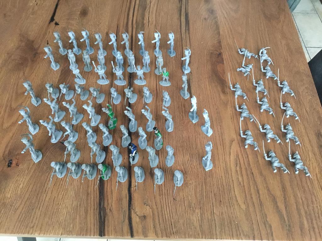 Timpo Pruisen Infanterie & Cavalerie 1:32, Ophalen of Verzenden, Gebruikt, Groter dan 1:35, Figuur of Figuren