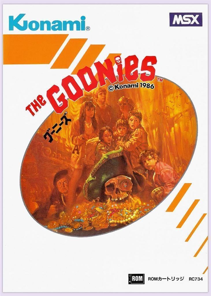 [Grote 50x70cm Game Poster] THE GOONIES MSX KONAMI, Ophalen of Verzenden, Nieuw, A1 t/m A3, Film en Tv