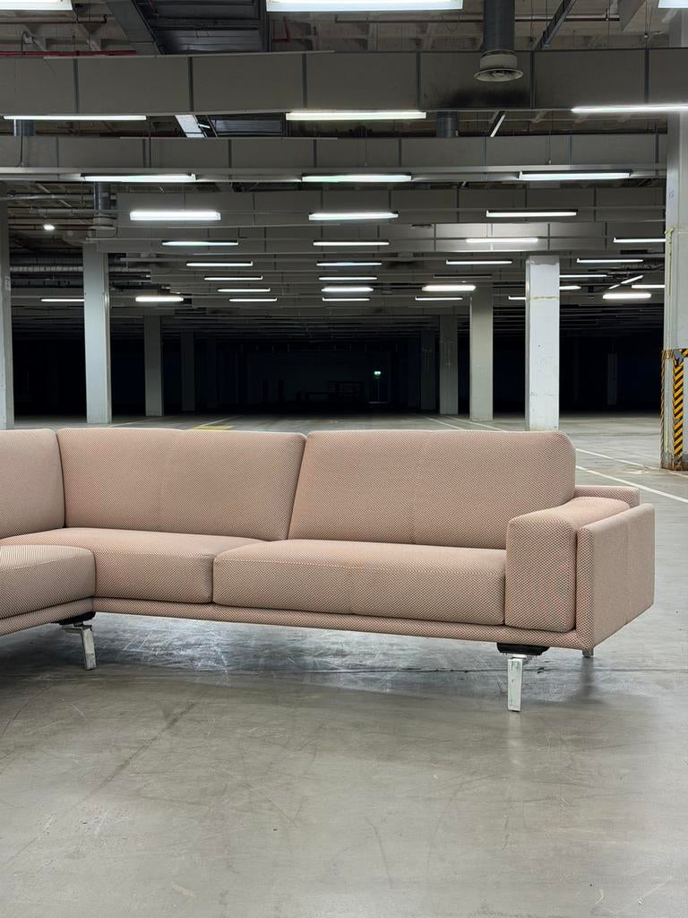 Leolux Bellice Hoekbank | Gemêleerd | NIEUWSTAAT + Garantie, 250 tot 300 cm, Overige materialen, Hoekbank, Ophalen of Verzenden