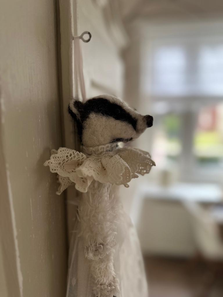 Wattenpopje das naaldvilten opgezet oud pasen haas konijn, Ophalen of Verzenden