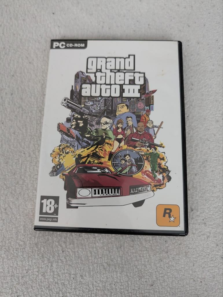 Grand Theft Auto III (GTA 3) PC CD-ROM - Klassieker, Spelcomputers en Games, Games | Pc, Gebruikt, Vanaf 18 jaar, 1 speler, Ophalen