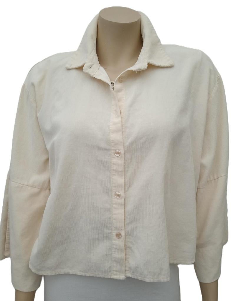 Damesjasje van fijne baby rib, Wit, Ophalen of Verzenden, Zo goed als nieuw, Jasje