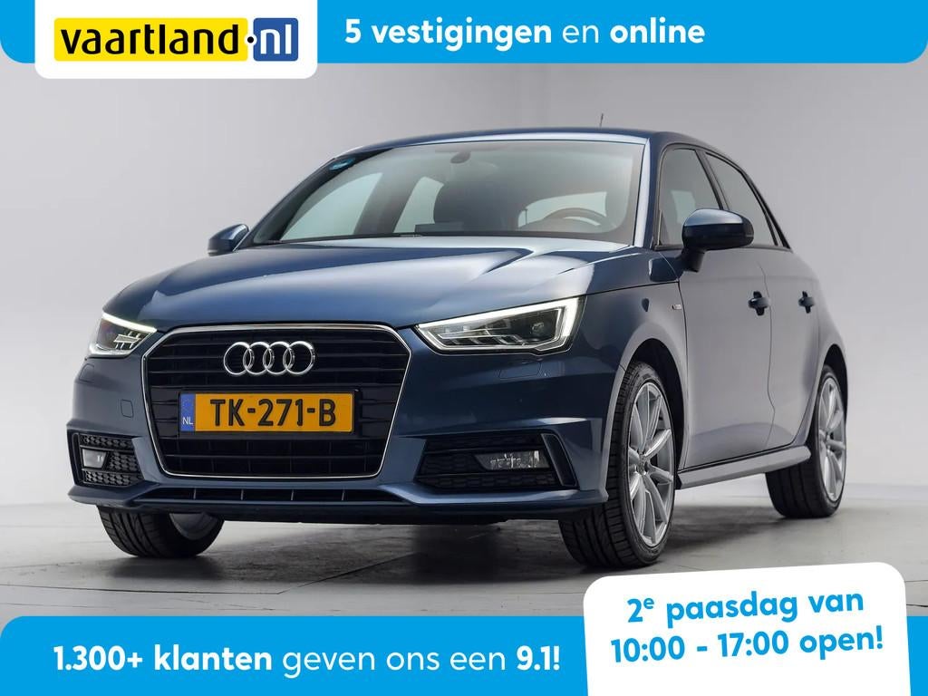 Audi A1 SPORTBACK 1.0 TFSI S-line [ LED/Xenon Navi Half lede, Auto's, Audi, 95 pk, Blauw, 23 km/l, Bedrijf