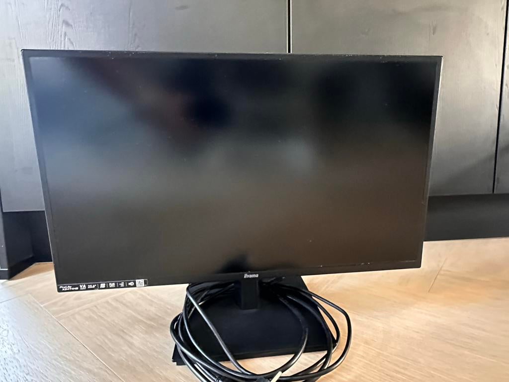 Iiyama ProLite X2474HS 24 inch Monitor met HDMI kabel, Ophalen, Hoofdtelefoonaansluiting, VA, Full HD