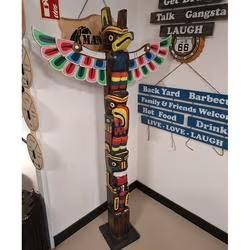 Tiki maskers - Houten tiki maskers - Tiki decoratie, Tuin en Terras, Cave & Garden, Verzenden, Nieuw, Kouwe Hoek 1B, Waddinxveen