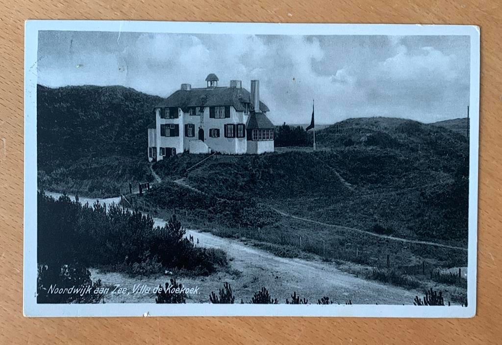 Ansichtkaart Noordwijk aan zee villa de koekoek, Ophalen of Verzenden, 1940 tot 1960, Zuid-Holland