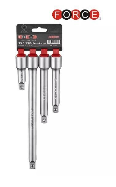 4 delig 1/2" verlengstukken set Forch, Doe-het-zelf en Verbouw, Gereedschap | Handgereedschap, Ophalen of Verzenden, Nieuw