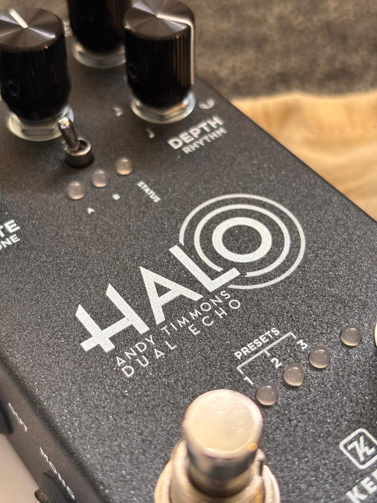 Keeley Halo Delay Andy Timmons Signature Dual Delay, Muziek en Instrumenten, Effecten, Ophalen of Verzenden, Zo goed als nieuw