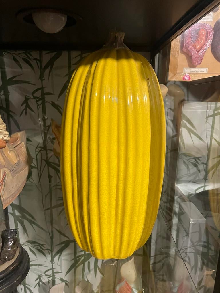 Keramieken pompoen, Ophalen