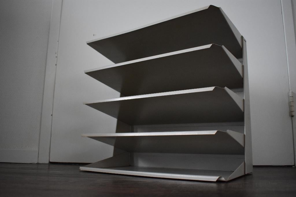 Bureau organizer - archiefbak - sorteerrek metaal grijs, Diversen, Bureau-accessoires, Gebruikt, Ophalen of Verzenden