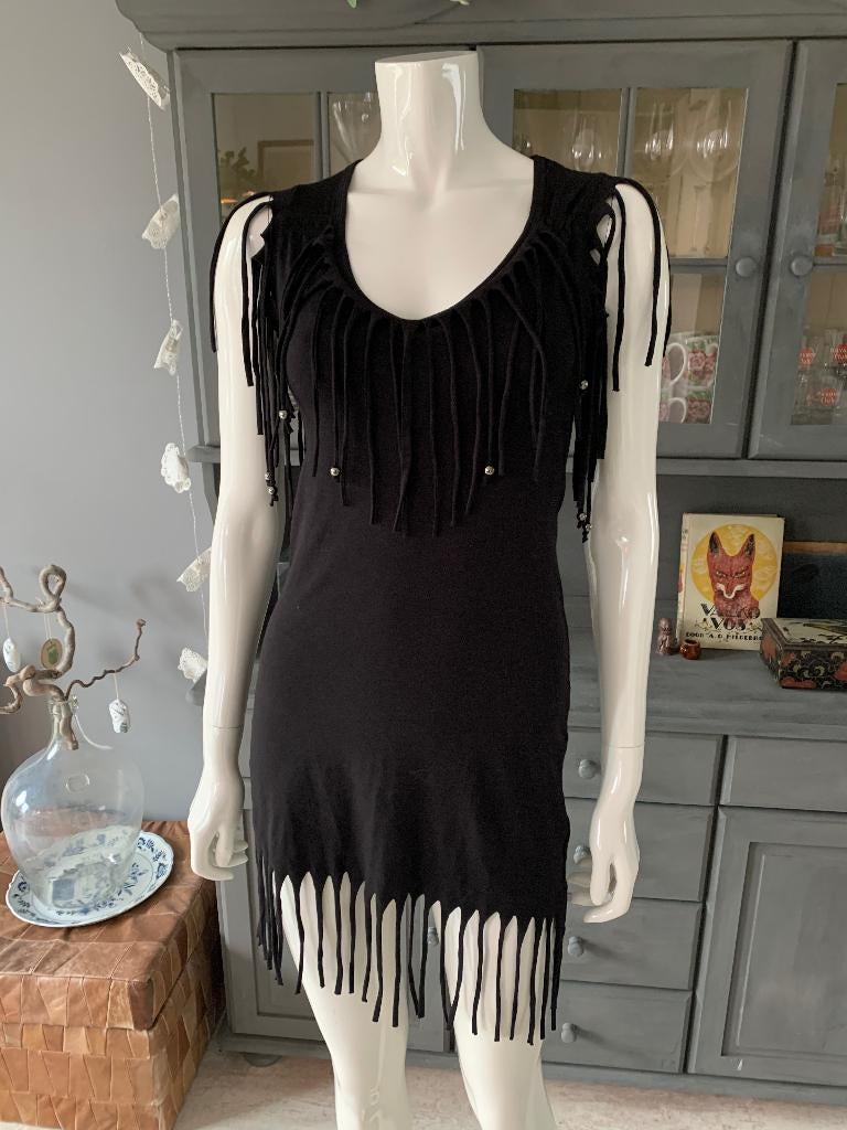 Mooie jurk van Jean Club maat XS 34, Douwenmaat 8-3 Meppel, Info@again.nu, Zwart, Ophalen of Verzenden