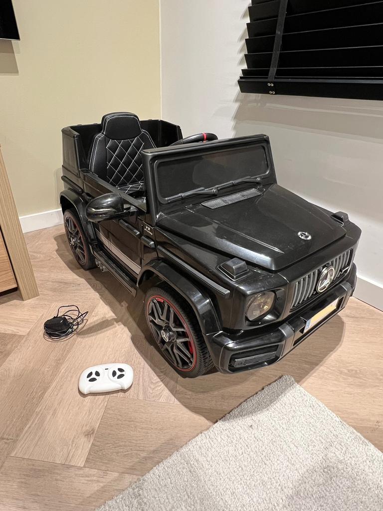 Mercedes G63 kinderauto (zwart), Ophalen, Zo goed als nieuw