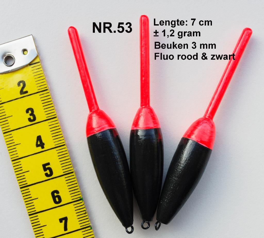 KARPER/FOREL/VLOKDOBBER HANDBUILT NR. 53 / 1.2 gr, Ophalen of Verzenden, Nieuw, Dobber of Lood