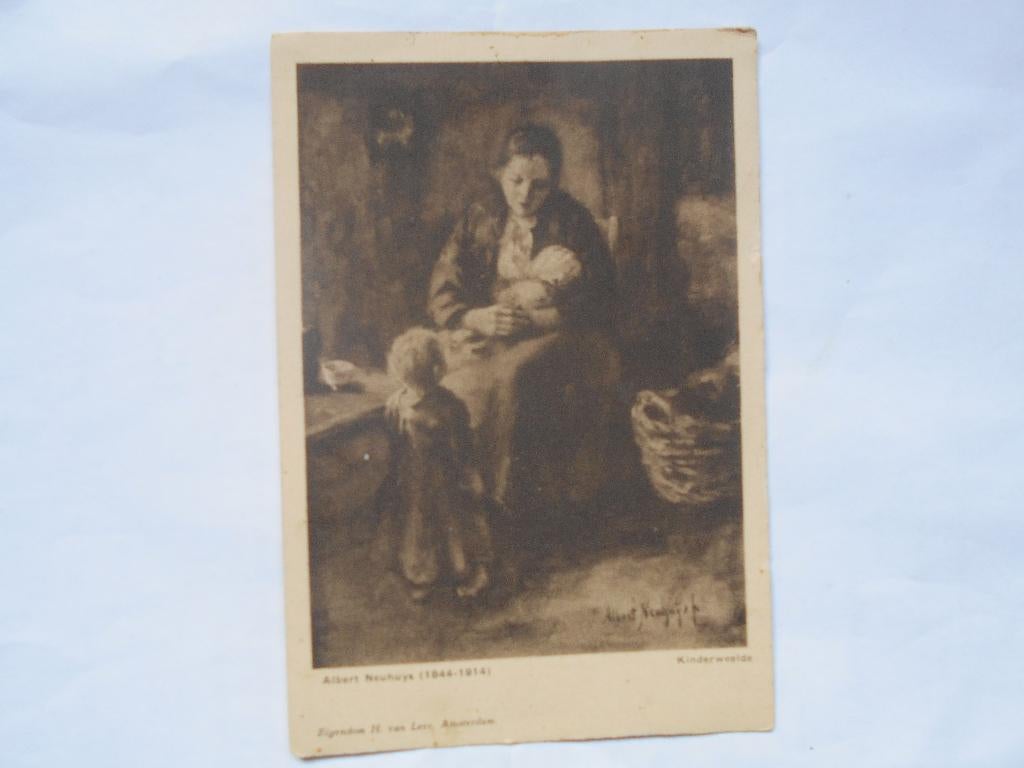 Kinderweelde Albert Neuhuys kaart t b v de kinderbescherming, Ophalen of Verzenden, 1920 tot 1940, Gelopen, Kinderen