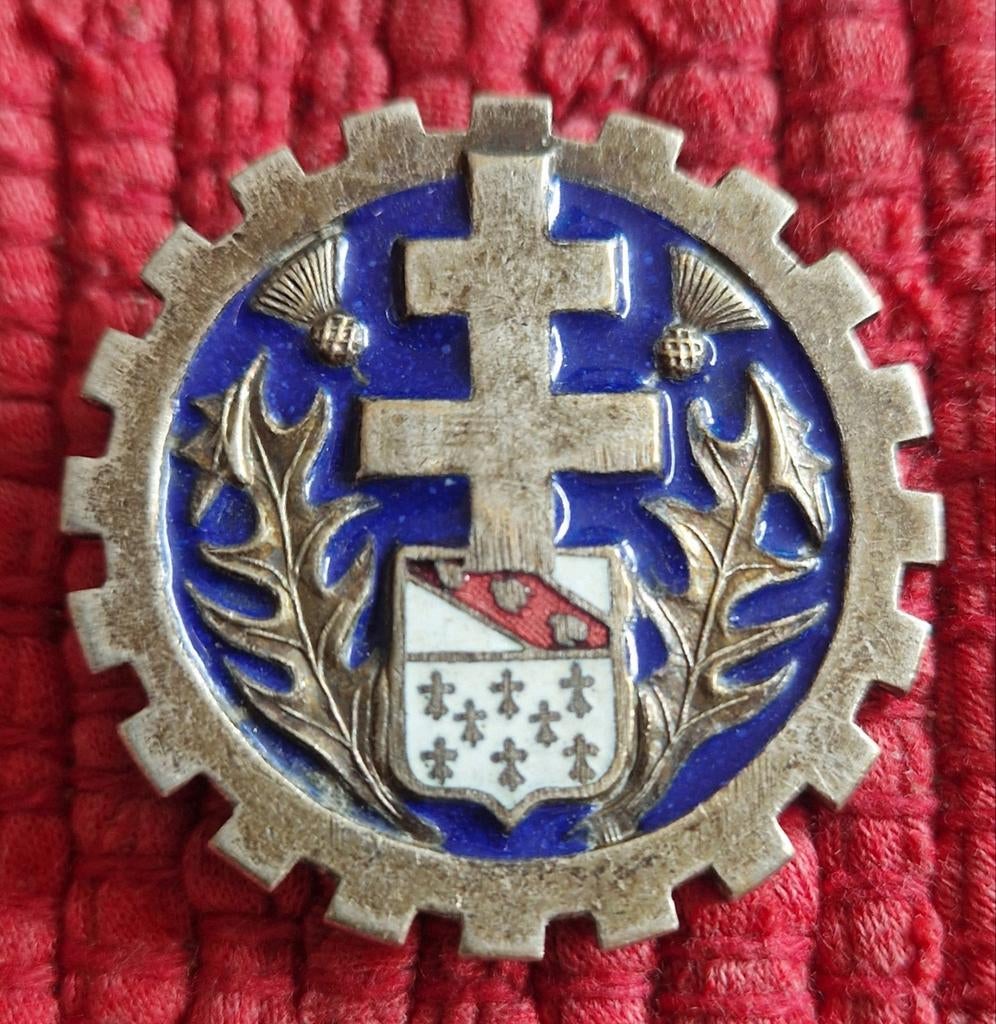 Franse 20ste Trein Squadron embleem., Ophalen of Verzenden, Landmacht, Overige gebieden, Embleem of Badge