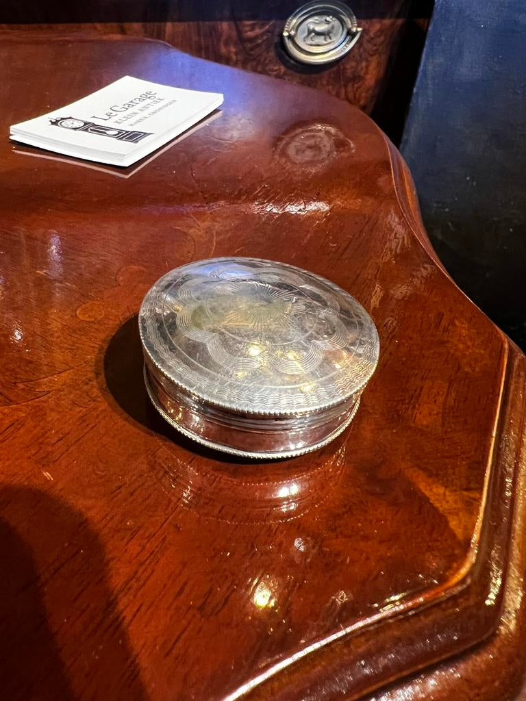 Antiek zilveren pepermunt doosje / pillendoosje (1832), Ophalen of Verzenden, Zilver