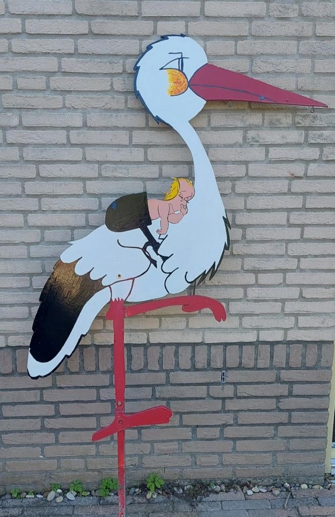 Ooievaar geboorte ooievaar te huur, 25 euro 6 weken, Ophalen