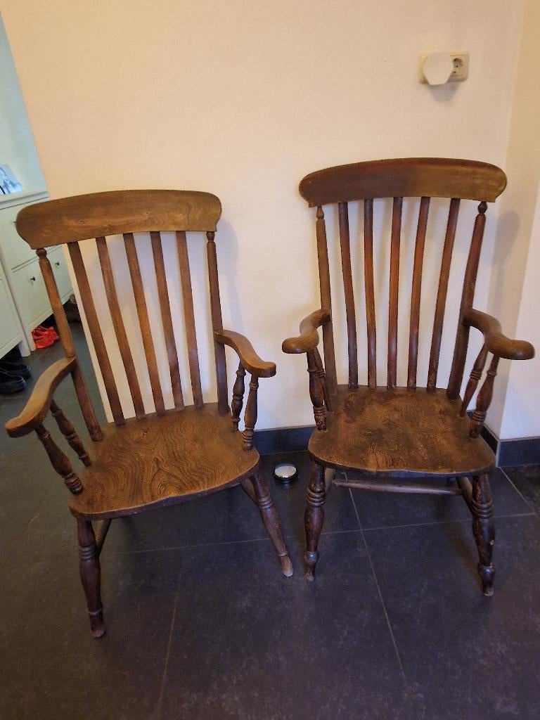 Oude klassieke Engelse stoelen, Antiek en Kunst, Ophalen