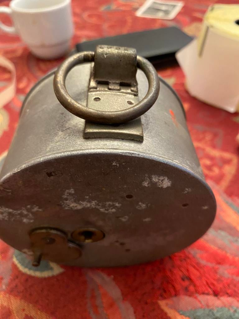 Antieke vintage klok oude nachtwakersklok, Ophalen of Verzenden