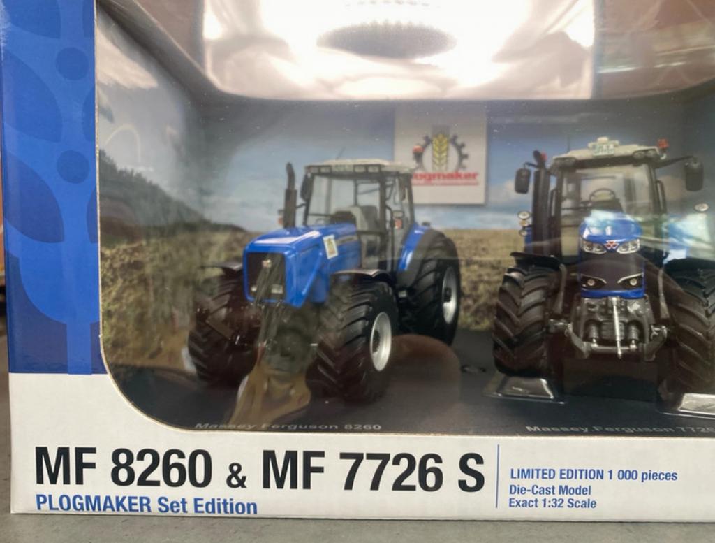 Massey Ferguson 8260 & 7726 S Plogmaker Editie 1:32, Ophalen of Verzenden, Nieuw, Tractor of Landbouw, Universal Hobbies