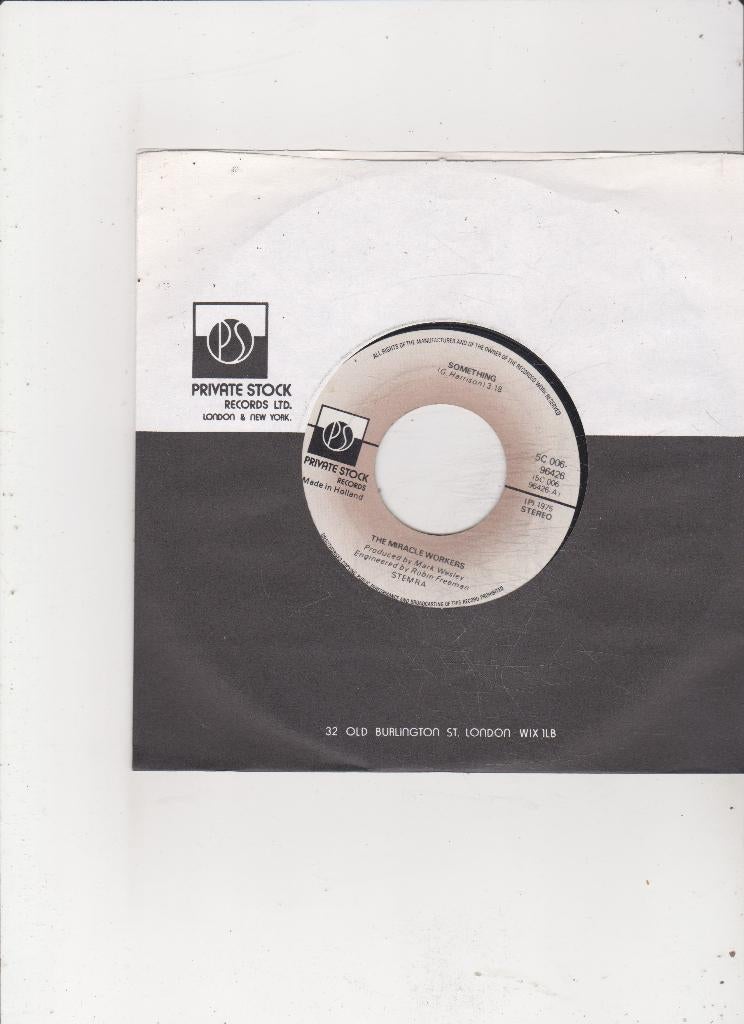 7" Single The Miracle Workers - Something, Gebruikt, 7 inch, Single, Dance