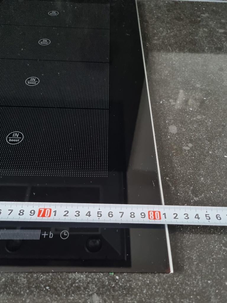 inductie koopplaat, Ophalen, Gebruikt, Zwart, 50 tot 100 cm