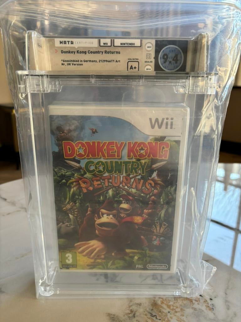 Donkey kong country returns wii wata graded 9,4 a+ sealed, Spelcomputers en Games, Avontuur en Actie, 1 speler, Ophalen of Verzenden