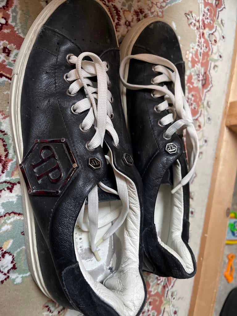 Philip Plein Sneakers - Zwart - Maat Onbekend, Ophalen of Verzenden, Gedragen, Zwart, Sneakers of Gympen