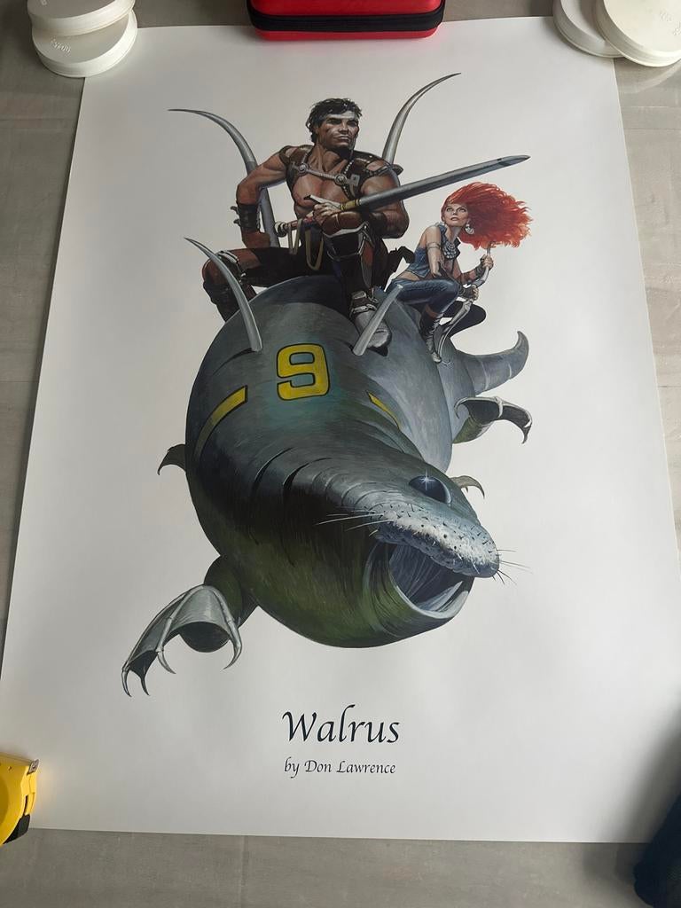 Walrus by Don Lawrence - poster Storm en Roodhaar, Eén stripboek, Ophalen of Verzenden, Zo goed als nieuw