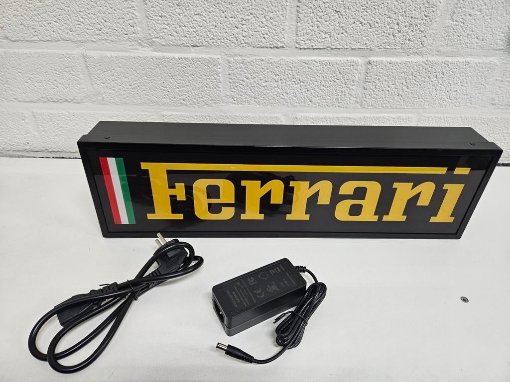 FERRARI LED LICHTBAK 50 CM , NIEUW , MANCAVE DECO, Ophalen of Verzenden, Nieuw, Lichtbak of (neon) lamp