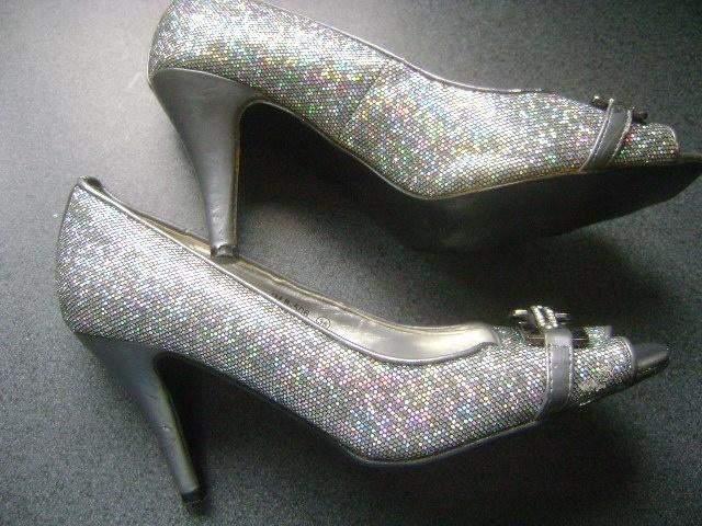 glitter pumps maat 38, Ophalen of Verzenden, Zo goed als nieuw, Zwart