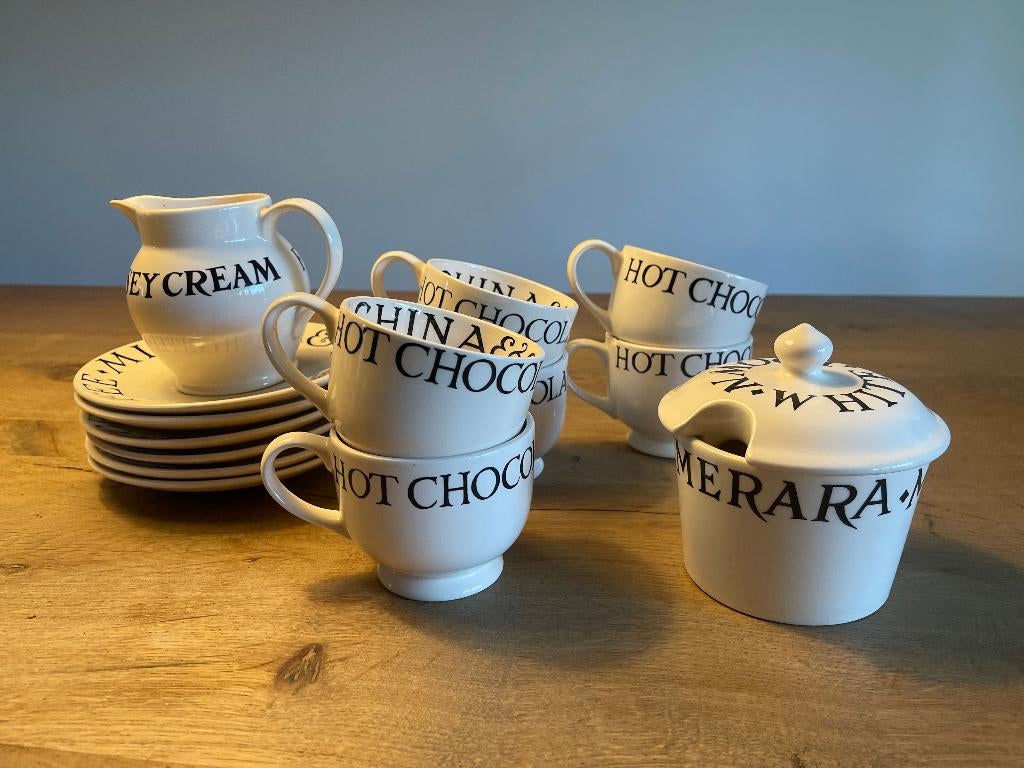 Emma Bridgewater Toast & marmelade grote kop en schotel, Ophalen, Zo goed als nieuw, Overige stijlen, Kop(pen) en/of Schotel(s)