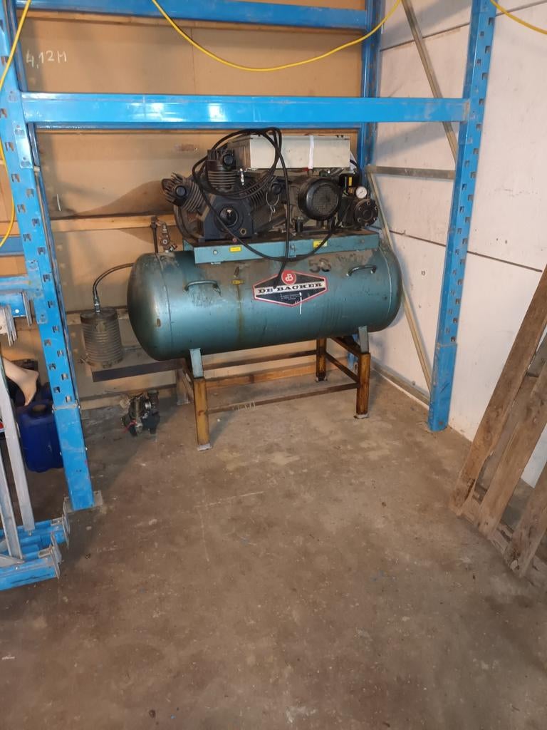 Werkplaats 3cyl Compressor 380v, 100 liter of meer, Ophalen, Gebruikt