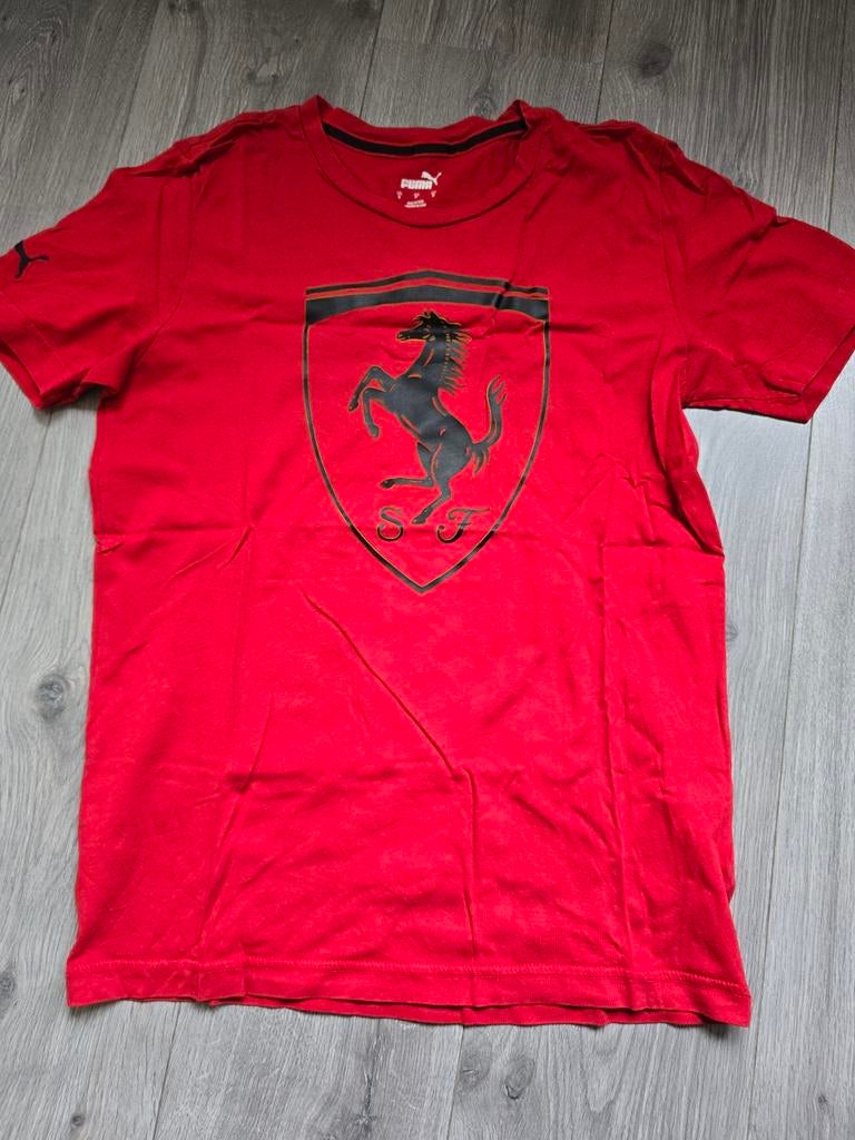 Rood heren shirt Puma Ferrari, maat S (WW7), Kleding | Heren, Ophalen of Verzenden