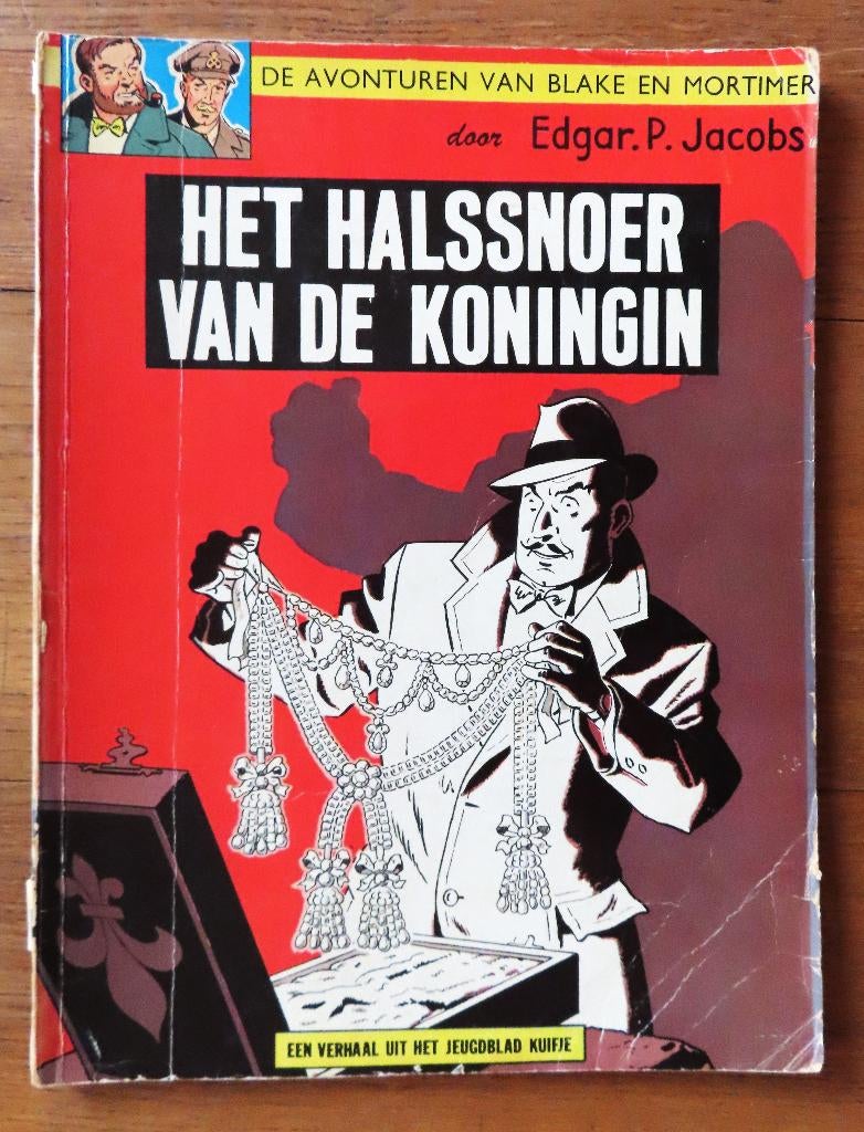 Edgar Jacobs Blake en Mortimer Het halssnoer van de koningin, Eén stripboek, Ophalen of Verzenden, Gelezen