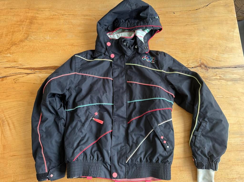 Zwarte Oneil ski jas maat 164, Ophalen of Verzenden, Gebruikt, Jongen of Meisje, Jas
