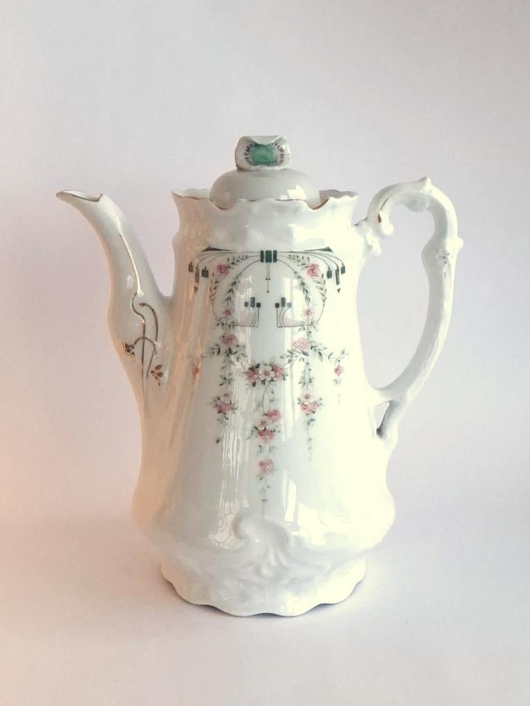 KPM Krister koffiepot 26 cm • Jugendstil • 1904-1915, Ophalen of Verzenden