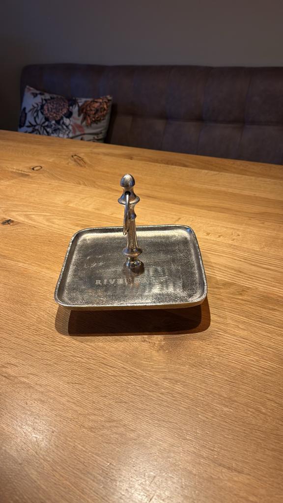 Riverdale Dienblad Vierkant Metaal, Ophalen, Zo goed als nieuw, Vierkant, Metaal