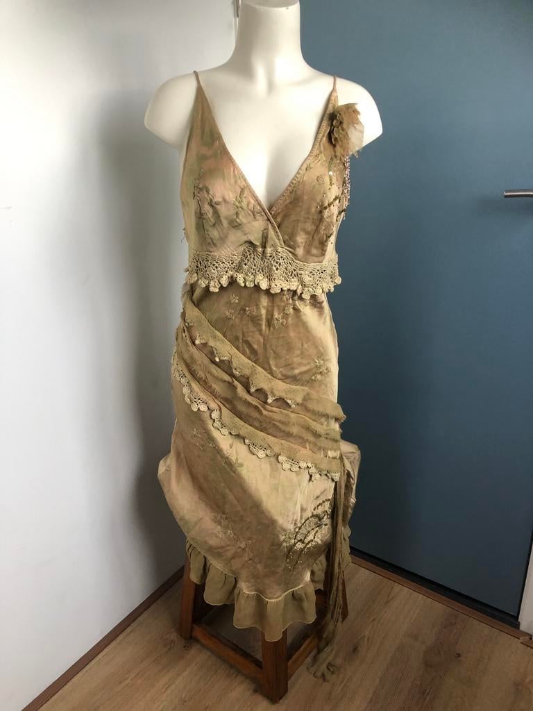 Mapa mundi zijde hippy Ibiza gypsy groen zomers jurkje m, Kleding | Dames, Jurken, Maat 38/40 (M), Ophalen of Verzenden, Zo goed als nieuw