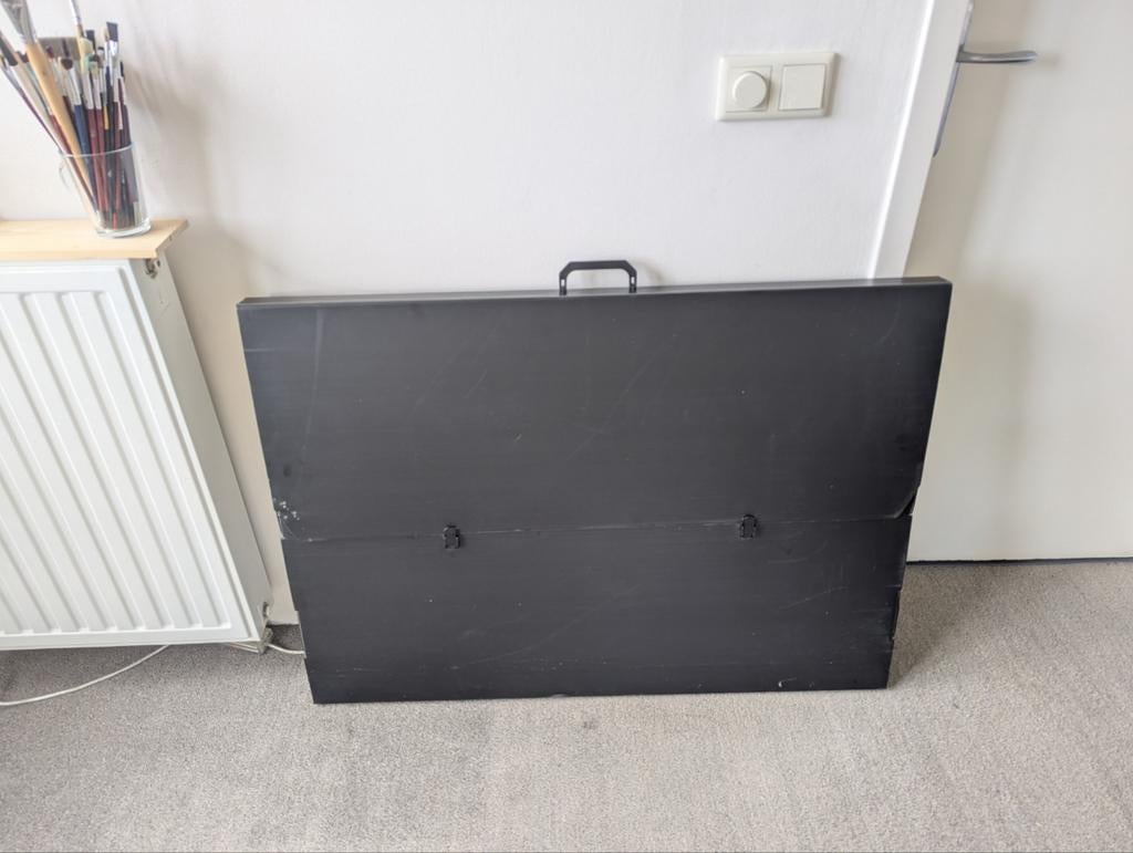 plastic kunstmap/portfolio zwart, 106,5cm  77cm  5cm, Ophalen