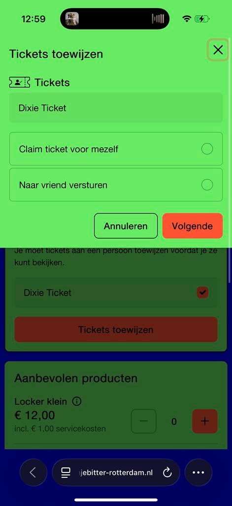 Oranje bitter festival koningsdag 1x, Eén persoon