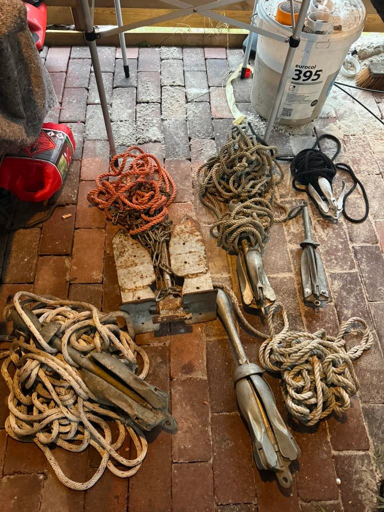 6 ankers , boot anker, Ophalen of Verzenden, Zo goed als nieuw, Overige typen