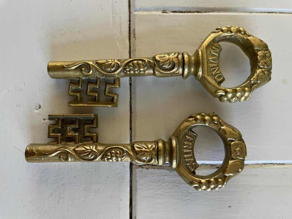 Kurkentrekkers messing sleutel, Ophalen of Verzenden, Gebruikt