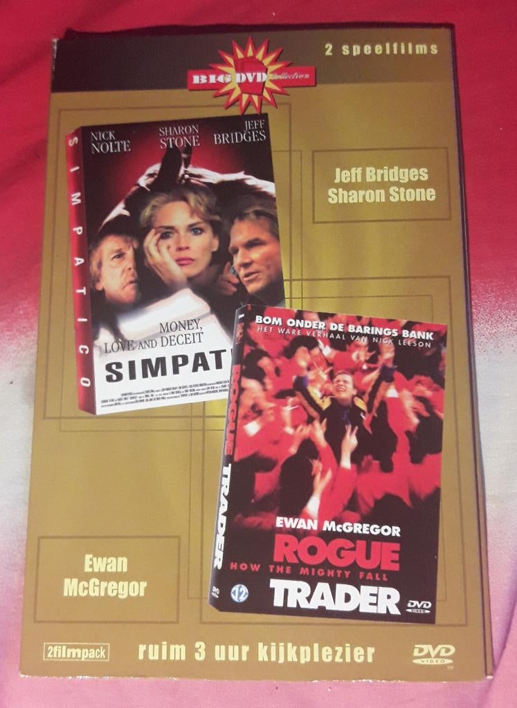 DVD Simpatico (Sharon Stone, Nick Nolte) en Rogue trader, Vanaf 12 jaar, Ophalen of Verzenden, Zo goed als nieuw, Drama
