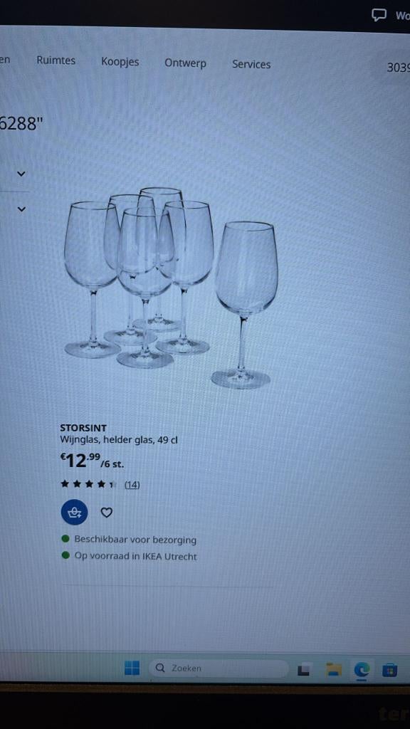 Wijnglazen te koop, Verzamelen, Glas en Borrelglaasjes, Ophalen, Zo goed als nieuw, Overige typen