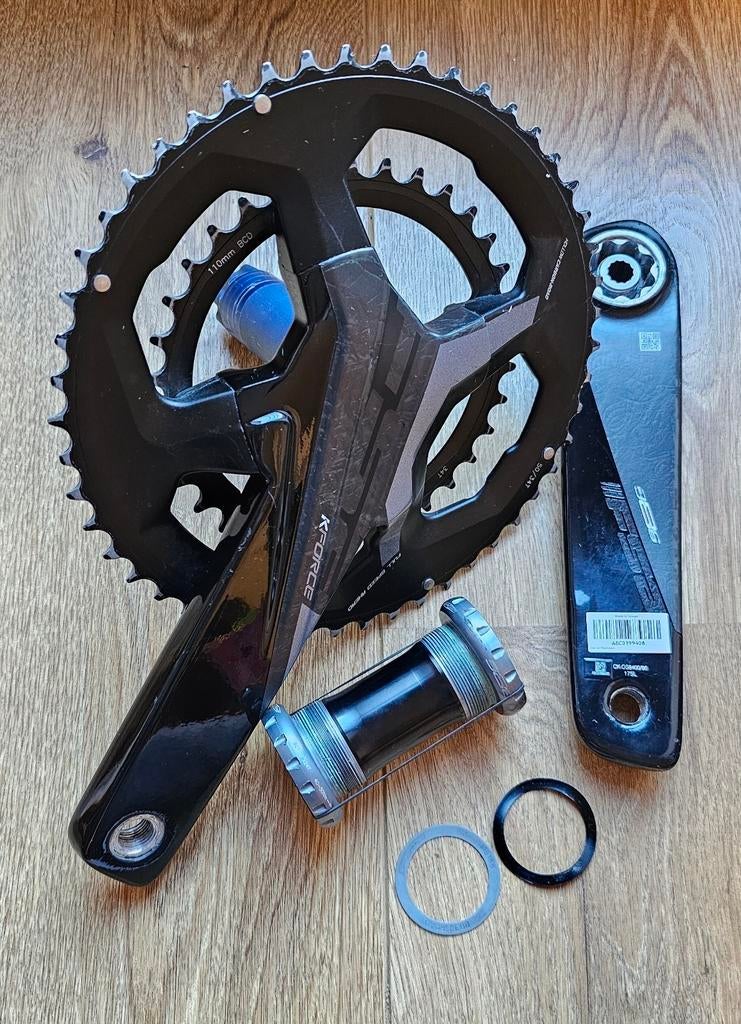 FSA K-Force WE Carbon Crankset Road 386EVO 175 50/34 incl BB, Ophalen of Verzenden, Zo goed als nieuw, Crankstel of Pedalen