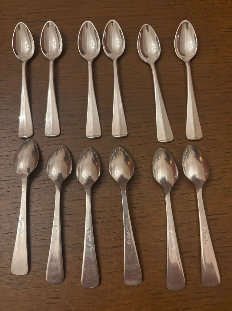 12 Gero 90 Mokka Lepeltjes - 9 cm, Ophalen of Verzenden